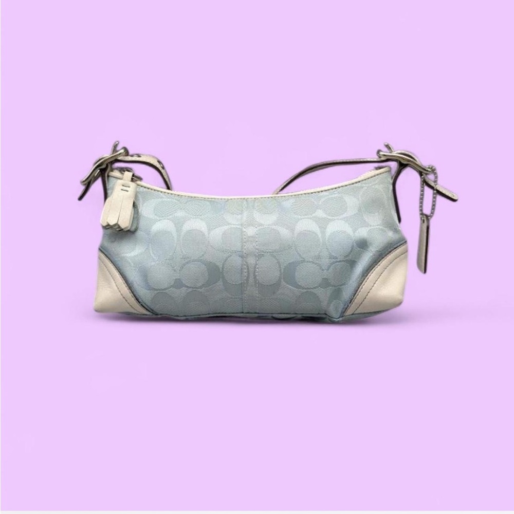 2005 Y2k Authentic coach blue monogram.